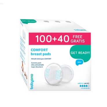 B.O.296/140 Wkładki laktacyjne COMFORT 100+40 szt GRATIS