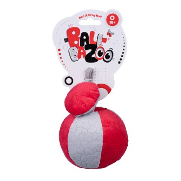 BALIBAZOO BB 80304 Piłeczka czerwono-szara