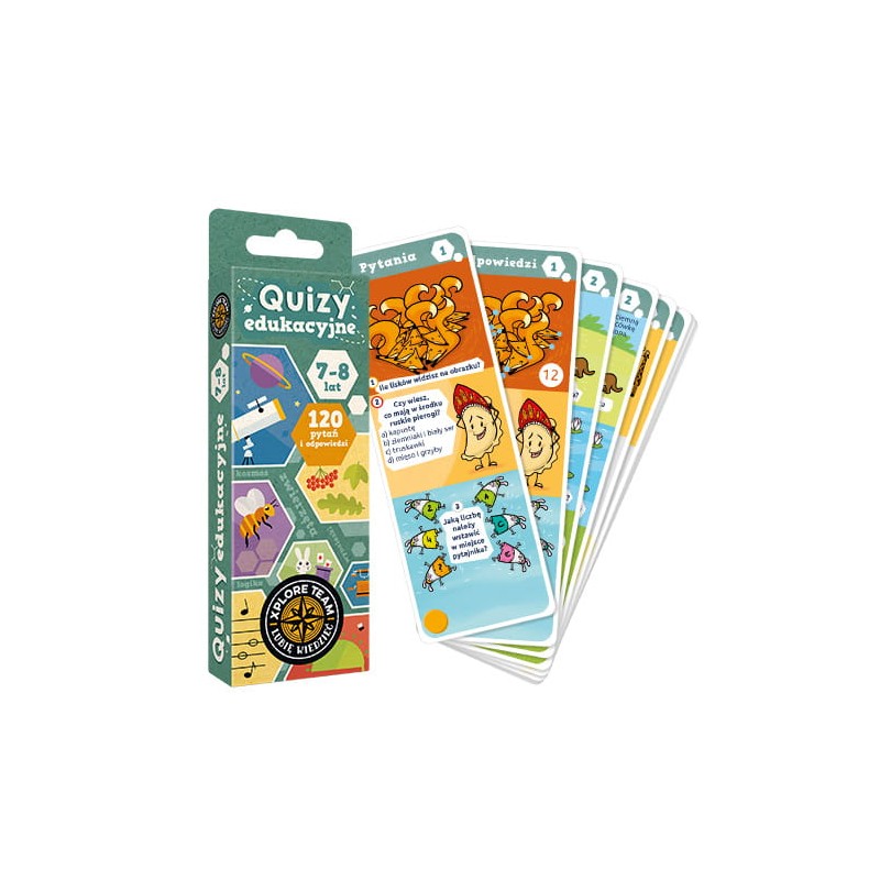 CzuCzu 6222445 Gra edukacyjna Quizy 7-8 lat