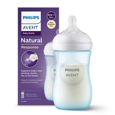 AVENT SCY903/21 Butelka Natural Responsywna niebieska 260 ml