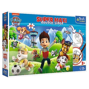 TREFL 41001 Puzzle 24 SUPER MAXI Przygody Psiego Patrolu