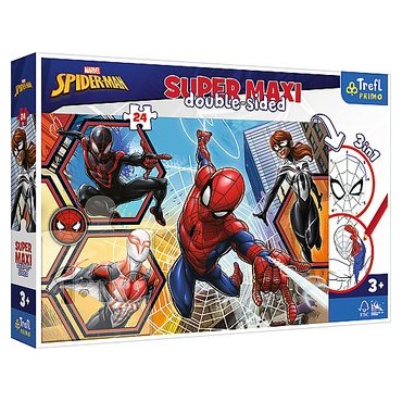 TREFL 41006 Puzzle 24 SUPER MAXI Spiderman wyrusza do akcji