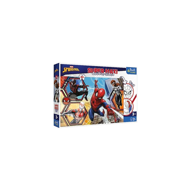 TREFL 41006 Puzzle 24 SUPER MAXI Spiderman wyrusza do akcji