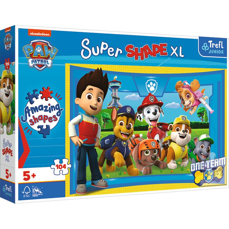 TREFL 50016 Puzzle 104 XL Psi Przyjaciele / Paw Patrol