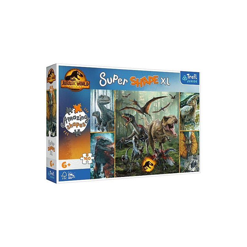 TREFL 50026 Puzzle 160 XL - Niezwykłe dinozaury