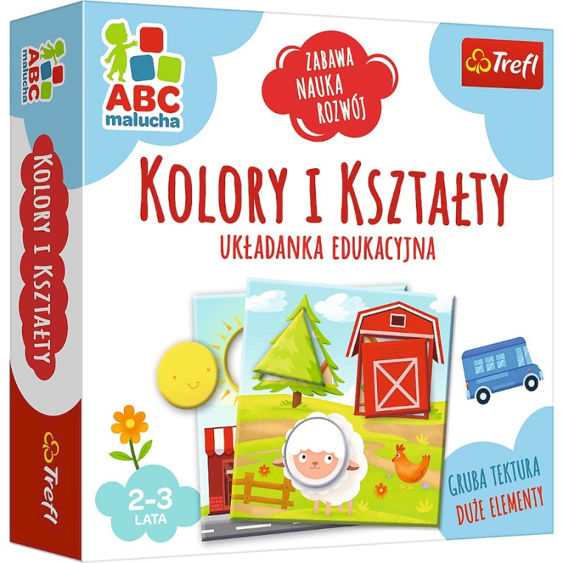 TREFL 01939 Gra Kolory i kształty ABC Malucha 2+