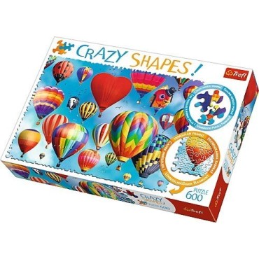 TREFL 11112 Puzzle 600 Crazy Shapes Kolorowe balony