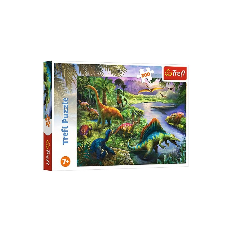 TREFL 13281 Puzzle 200 Drapieżne dinozaury