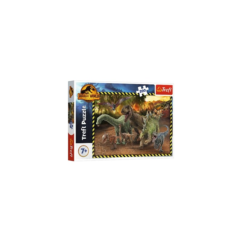 TREFL 13287 Puzzle 200 Dinozaury z Parku Jurajskiego