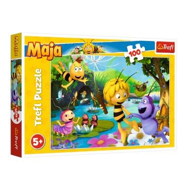 TREFL 16361 Puzzle 100 el. Pszczółka Maja i przyjaciele