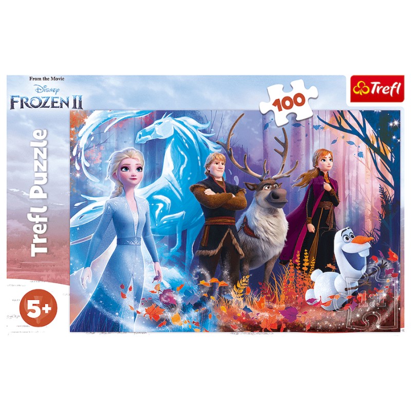 TREFL 16366 Puzzle 100 el. Kraina Lodu II Magia 5+