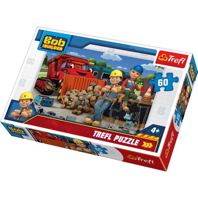 TREFL 17300 Puzzle 60 el. Bob Budowniczy i Wendy 4+*