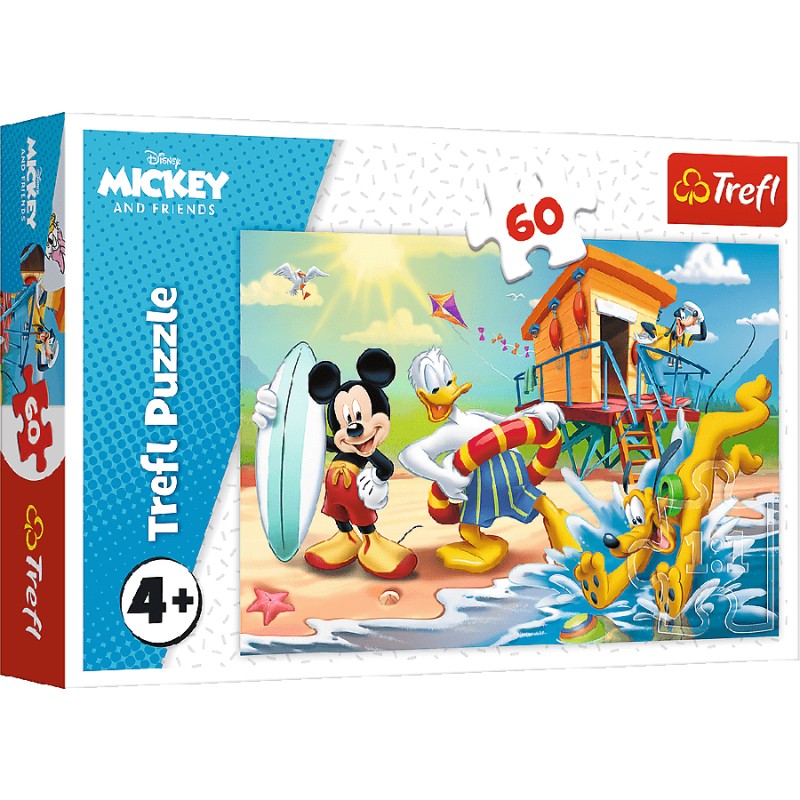 TREFL 17359 Puzzle 60 el. Ciekawy dzień Mikiego i przyjaciół