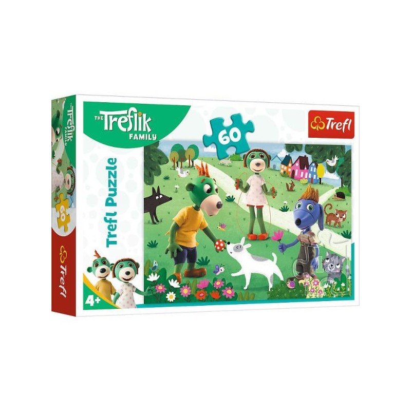 TREFL 17377 Puzzle 60 Radosny dzień Treflików