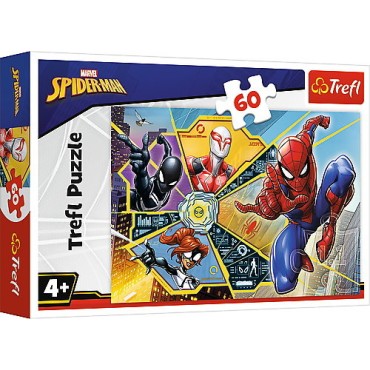 TREFL 17372 Puzzle 60 W sieci Disney Spiderman