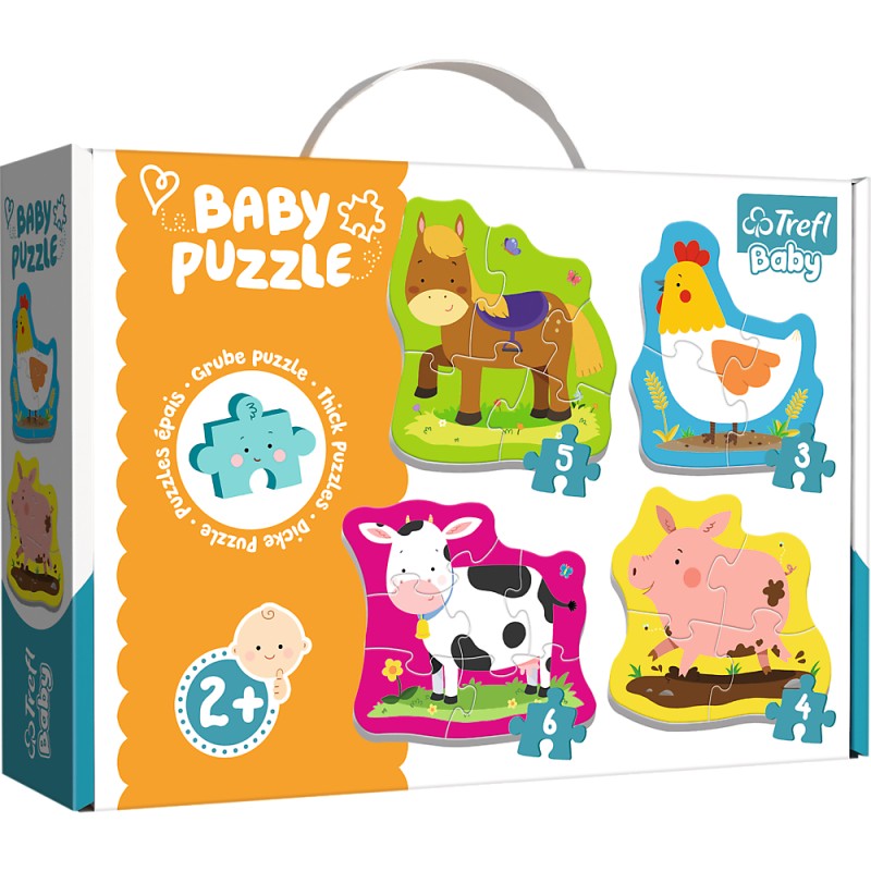 TREFL 36070 Puzzle Baby Classic Zwierzęta na wsi