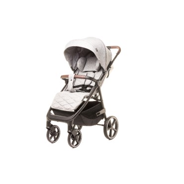 4 BABY Wózek spacerowy STINGER PRO MELANGE LIGHT GREY