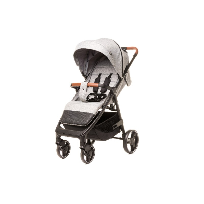 4 BABY Wózek spacerowy STINGER XXIII MELANGE LIGHT GREY