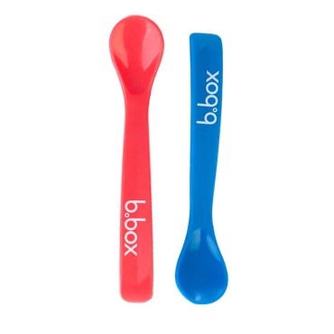 B.BOX BB00703 Silikonowe łyżeczki 2 szt czerwono-niebieskie