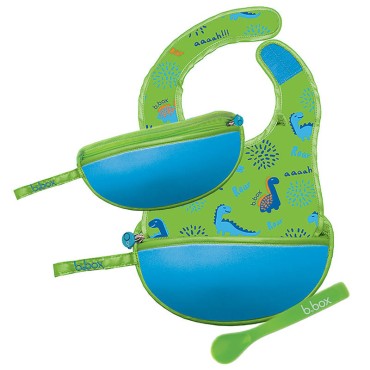 B.BOX BB00590 Śliniak dla niemowlaka w saszetce Dino Time