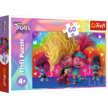 TREFL 17386 Puzzle 60 Przyjacielskie Trolle