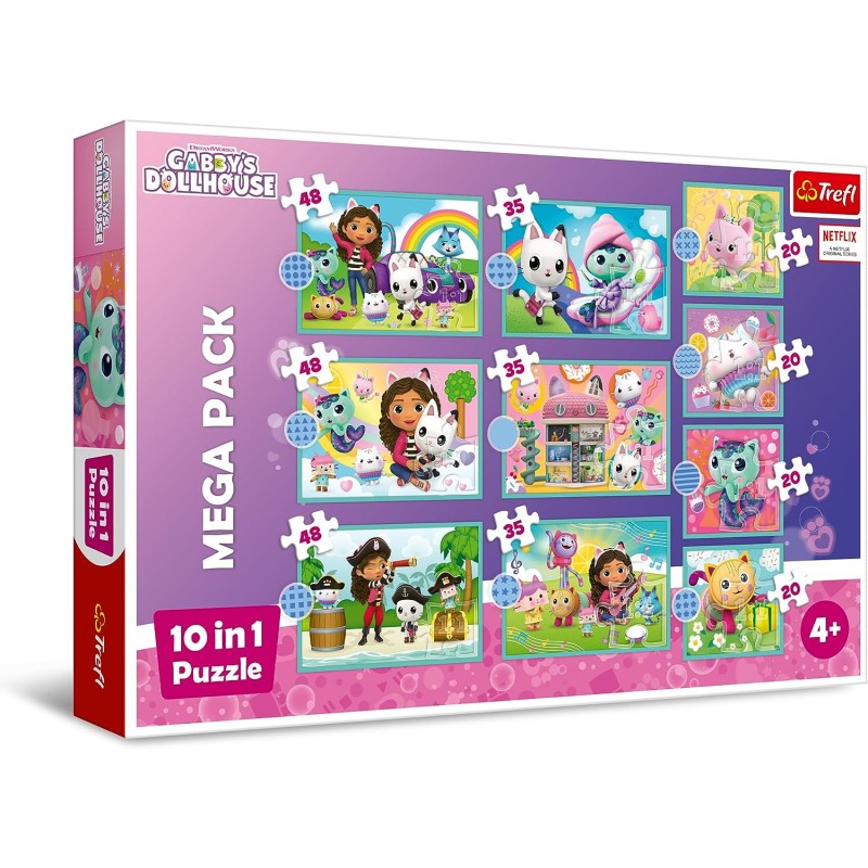 TREFL 96003 Puzzle 10w1 W świecie Gabi