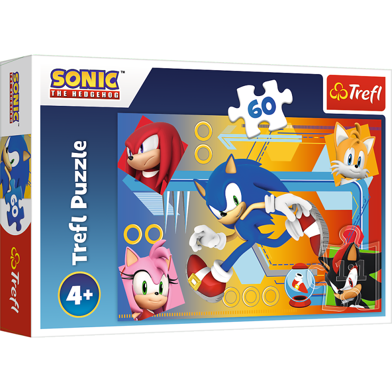 TREFL 17387 Puzzle 60 Sonic w akcji