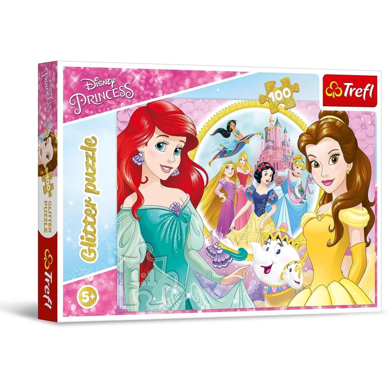 TREFL 14819 Puzzle 100 Glitter Wspomnienia Belli i Arielki