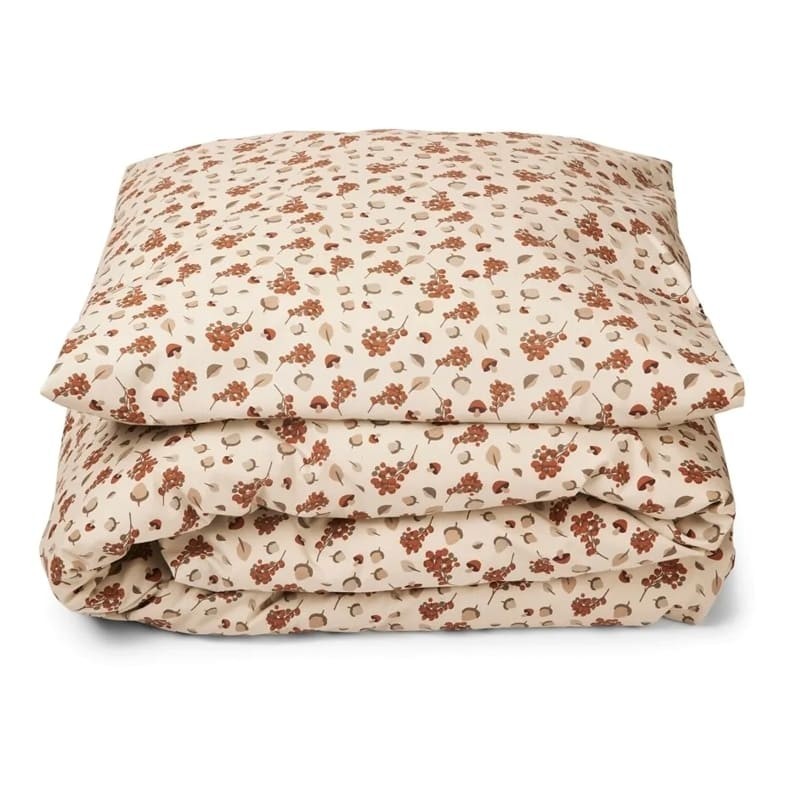 nuuroo - pościel z bawełny organicznej Bera Baby bed linen Autum Leaf - poszewki 70 x 100 / 40 x 45 cm