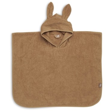 Jollein - poncho kąpielowe z kapturem 65 x 62 cm RABBIT Caramel