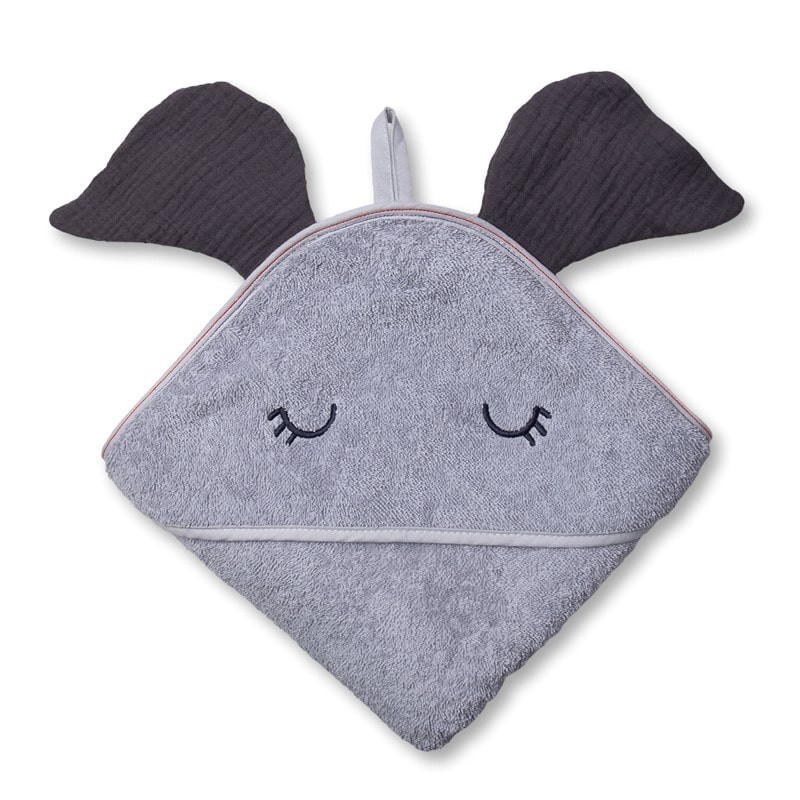 Hi Little One - Ręcznik z kapturem 100 x 100 ELEPHANT hooded bath towel Iron