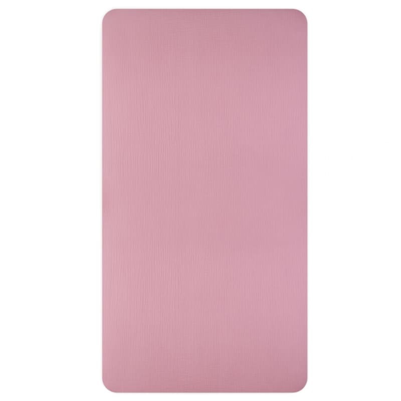 Hi Little One - prześcieradło oddychające GOTS z gumką 120 x 60 cm i 140 x 70 cm BABY PINK