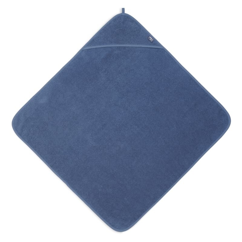 Jollein - ręcznik kąpielowy z kapturem 75 x 75 cm FROTTE Jeans Blue