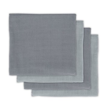 Jollein - 4 pieluszki bambusowe BAMBOO 65 x 65 cm Storm Grey