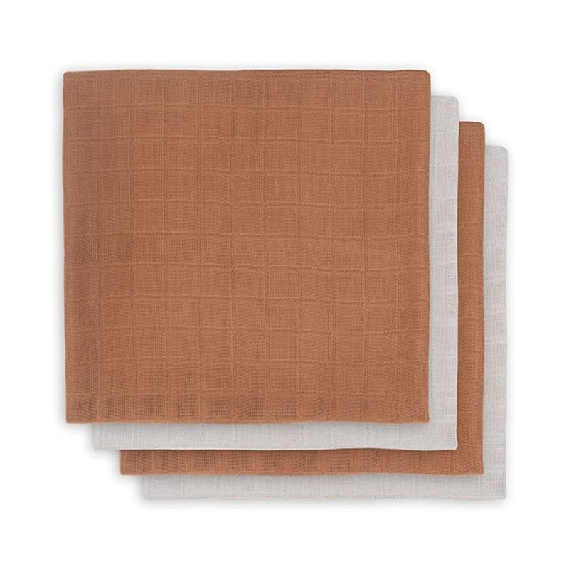 Jollein - 4 pieluszki bambusowe BAMBOO 70 x 70 cm Caramel