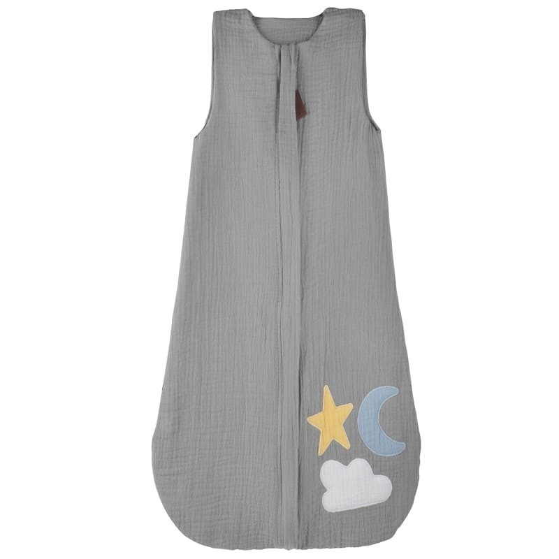 Hi Little One - śpiworek 2-warstwowy muslin Day & Night Gray roz M