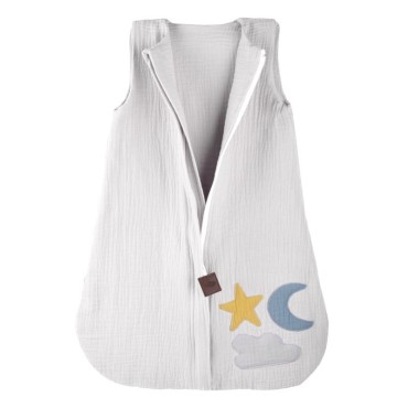 Hi Little One - śpiworek 2-warstwowy muslin Day & Night White roz S