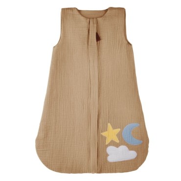 Hi Little One - śpiworek 2-warstwowy muslin Day & Night Beige roz S