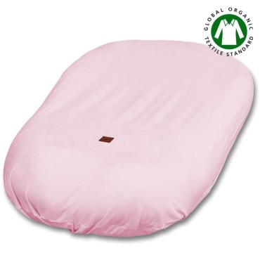 Hi Little One - KANGOO pokrowiec z organicznej BIO bawełny GOTS na kokon gniazdko dla Noworodka NEWBORN NEST COVER Baby Pink