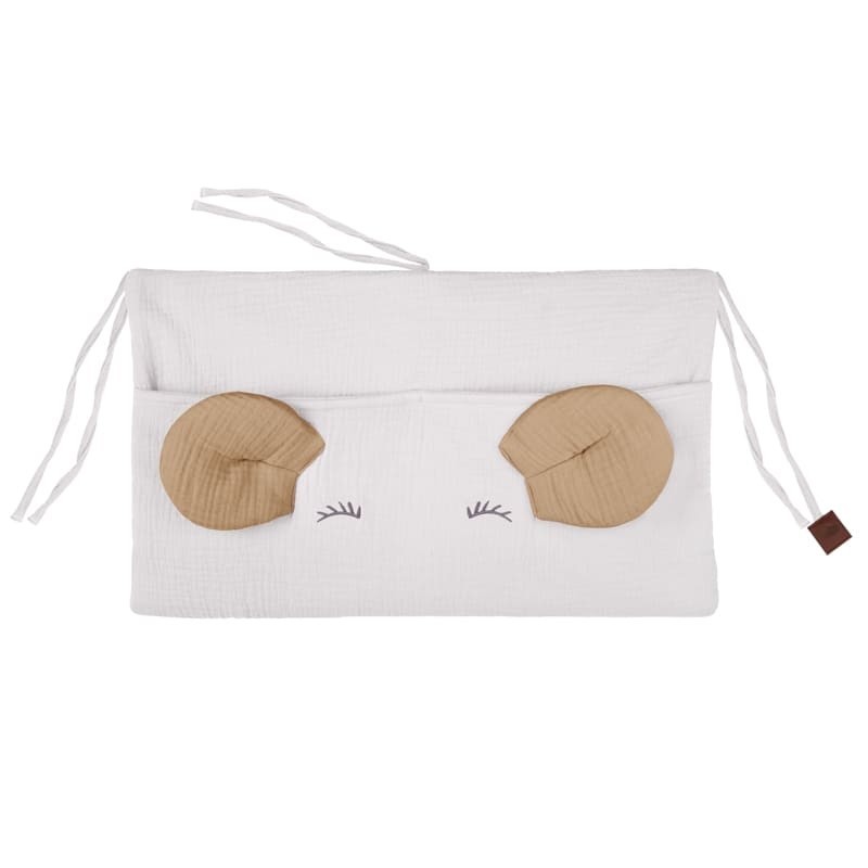 Hi Little One - organizer do łóżeczka MOUSE White & Beige