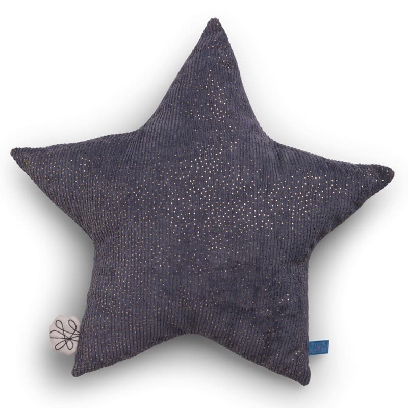 Picca LouLou - Poduszka dekoracyjna Sparkle Star GREY 25 cm