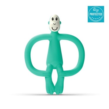 Matchstick Monkey BioCote® Mint Green Gryzak Masujący ze szczoteczką