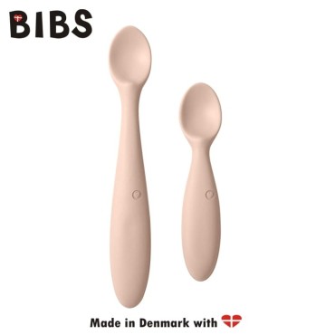 BIBS SPOON SET BLUSH 2 łyżeczki silikonowe