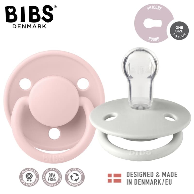 BIBS DE LUX 2-PACK HAZE & BLOSSOM Smoczek uspokajający silikonowy ONE SIZE
