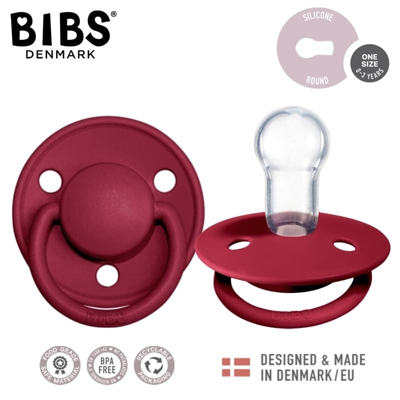 BIBS DE LUX RUBY Smoczek uspokajający silikonowy ONE SIZE