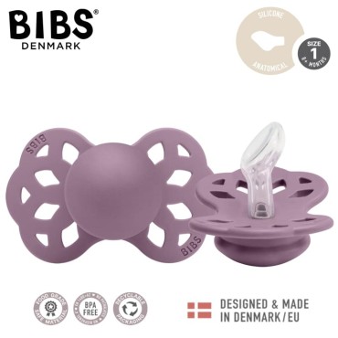 BIBS INFINITY ANATOMICAL MAUVE S Smoczek Anatomiczny Silikonowy