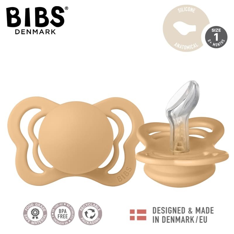 BIBS COUTURE DESERT SAND S Smoczek Anatomiczny silikonowy