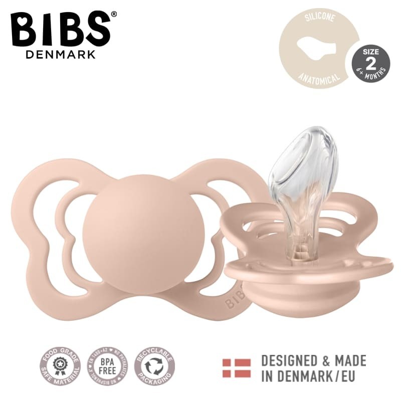 BIBS COUTURE BLUSH M Smoczek Anatomiczny silikonowy