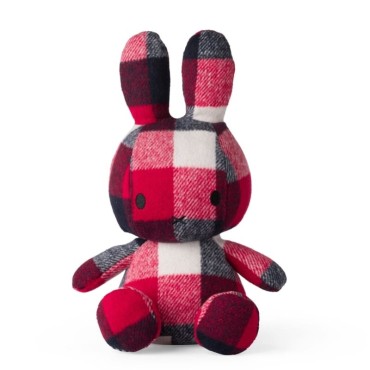 Miffy - RED & BLUE kratka przytulanka 23 cm