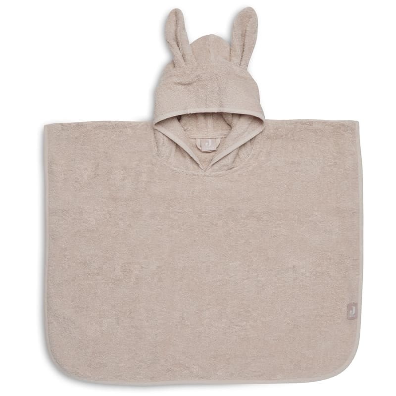 Jollein - poncho kąpielowe z kapturem 65 x 62 cm RABBIT Pale Pink